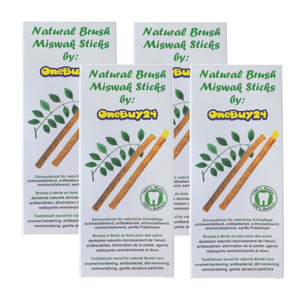 OneBuy24 Miswak mit natürlichen Mineralien und Gipskristalle 20 St