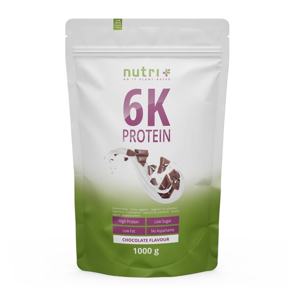 nutri+ 6K Veganes Protein Pulver - Chocolate 1000 g