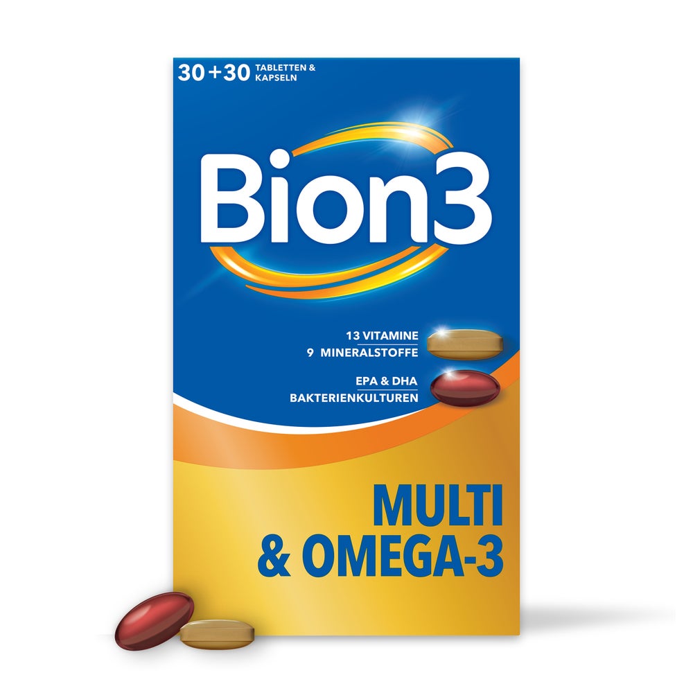 Bion3 Multi+omega-3 Kombipackung 30 Tabl.+30 Kaps. 2X30 St
