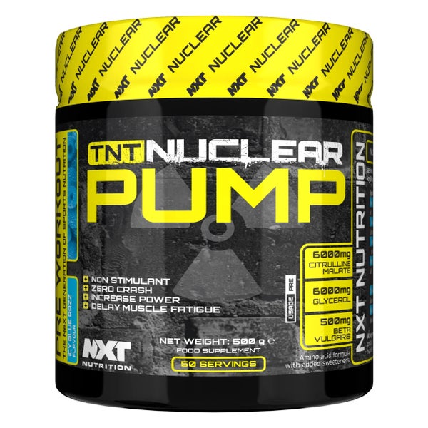NXT Nutrition TNT Nuclear Pump - Icy Blue Razz 0.5 kg