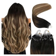 Microring Extensions 35 cm-Micro 4-Micro-3-#Braun Balayage H 1 St