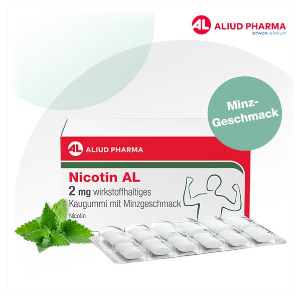 Nicotin Al 2 Mg Wirkstoffh.kaugummi Mit Minzgeschm 96 St