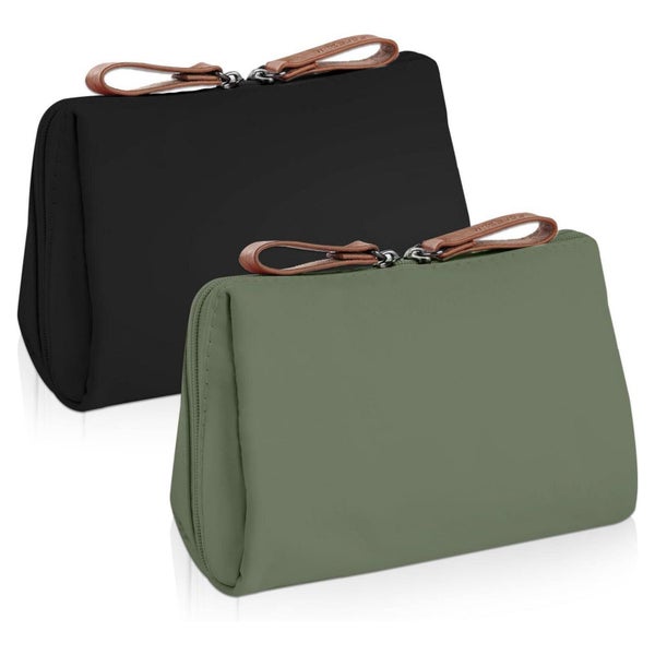 Kosmetiktasche 2er Makeup S (15*11*5cm) #6 Schwarz&amp;gr&#x 1 St