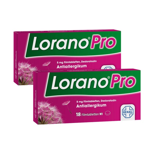 LoranoPro 5mg Allergietabletten Doppelp 2X18 St