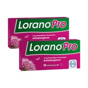 Produktabbildung: LoranoPro 5mg Allergietabletten Doppelp 2X18 St