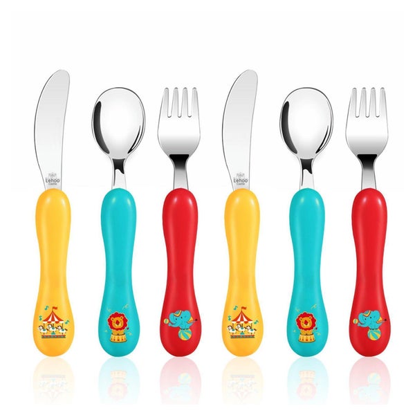 Kinderbesteck Set 6teilig Edelstahl Löffel Gabel 1 St