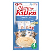 INABA Kitten Tuna 4x14 g ein Katzenfell-Leckerli für Katzen 0,056 kg