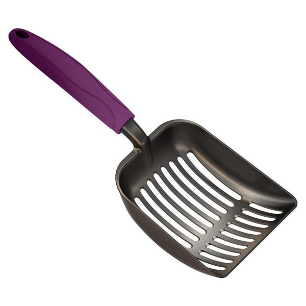 Katzenstreuschaufel Aluminium Siebschaufel Mittel #07 Violet 1 St