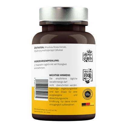 Rhodiola Rosea Kapseln mit Rosenwurz Extrakt hochdosiert 90 St, 90 