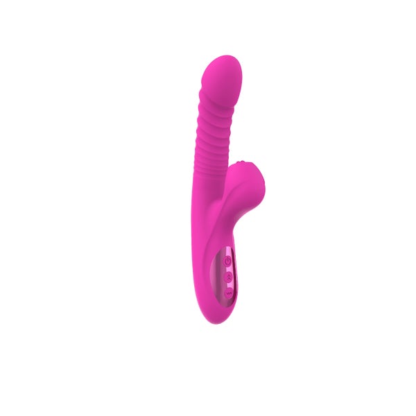 Miriam Pink - Stoßender Vibrator mit Zunge 1 St