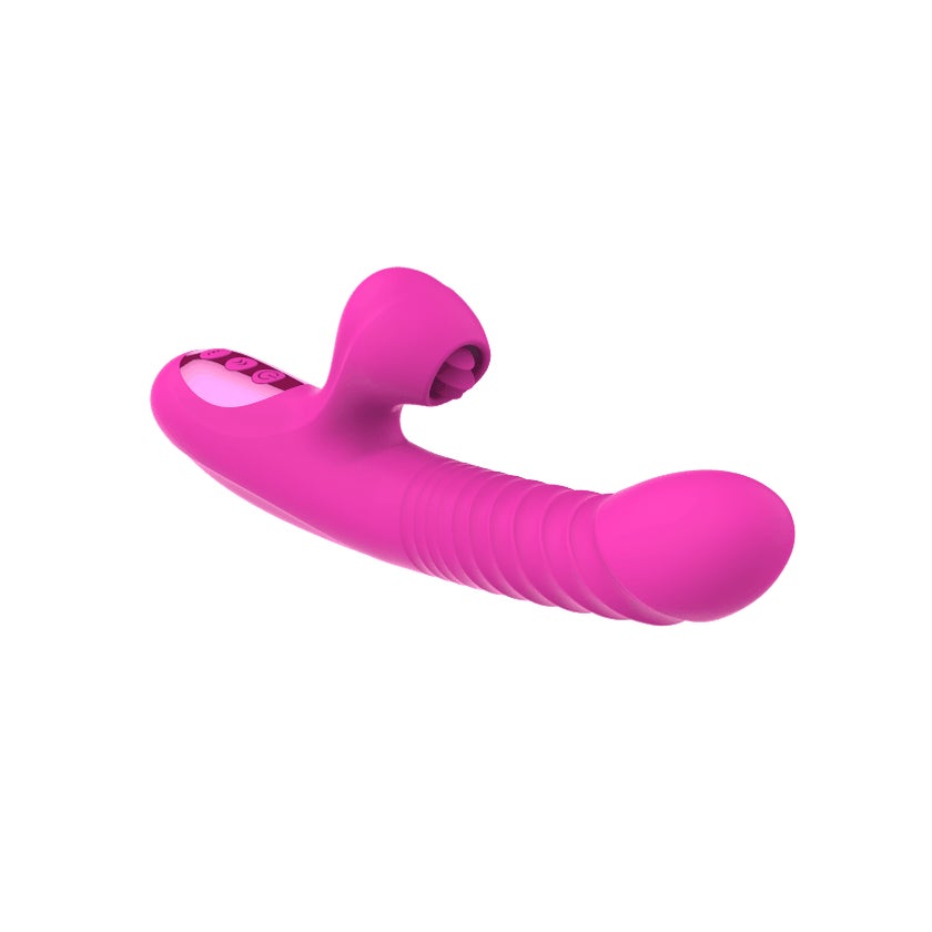 stoßender vibrator Miriam Pink - Stoßender Vibrator mit Zunge 1 St online kaufen