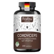 Cordyceps Kapseln Hochdosiert - RAIBU 200 St