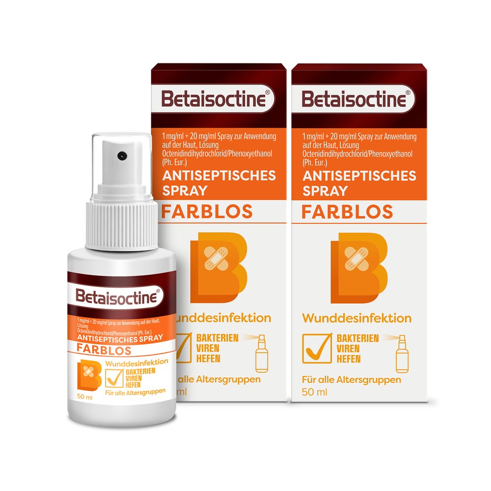 Betaisoctine Spray farblos Doppelpack 2X50 ml