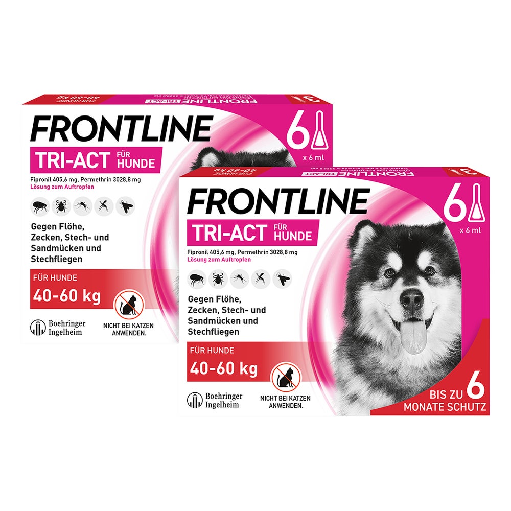 FRONTLINE TRI-ACT- Hund XL40-60 kg DP 2X6 St