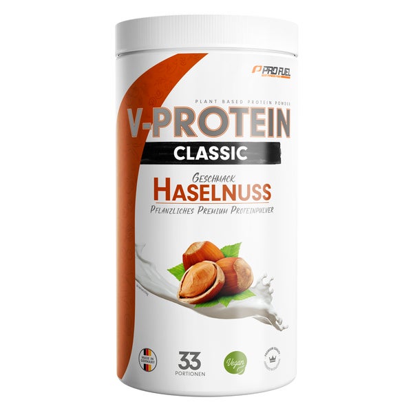 ProFuel - V-PROTEIN Classic Haselnuss 76% veganes Protein 1000 g