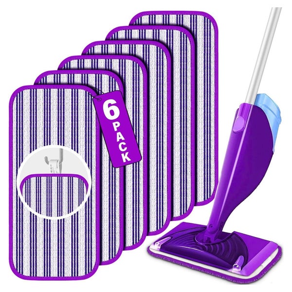 6 Stück Wiederverwendbare Wischpads für Swiffer WetJet - Mik 1 St