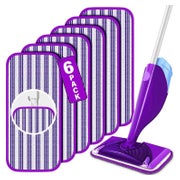 6 Stück Wiederverwendbare Wischpads für Swiffer WetJet - Mik 1 St