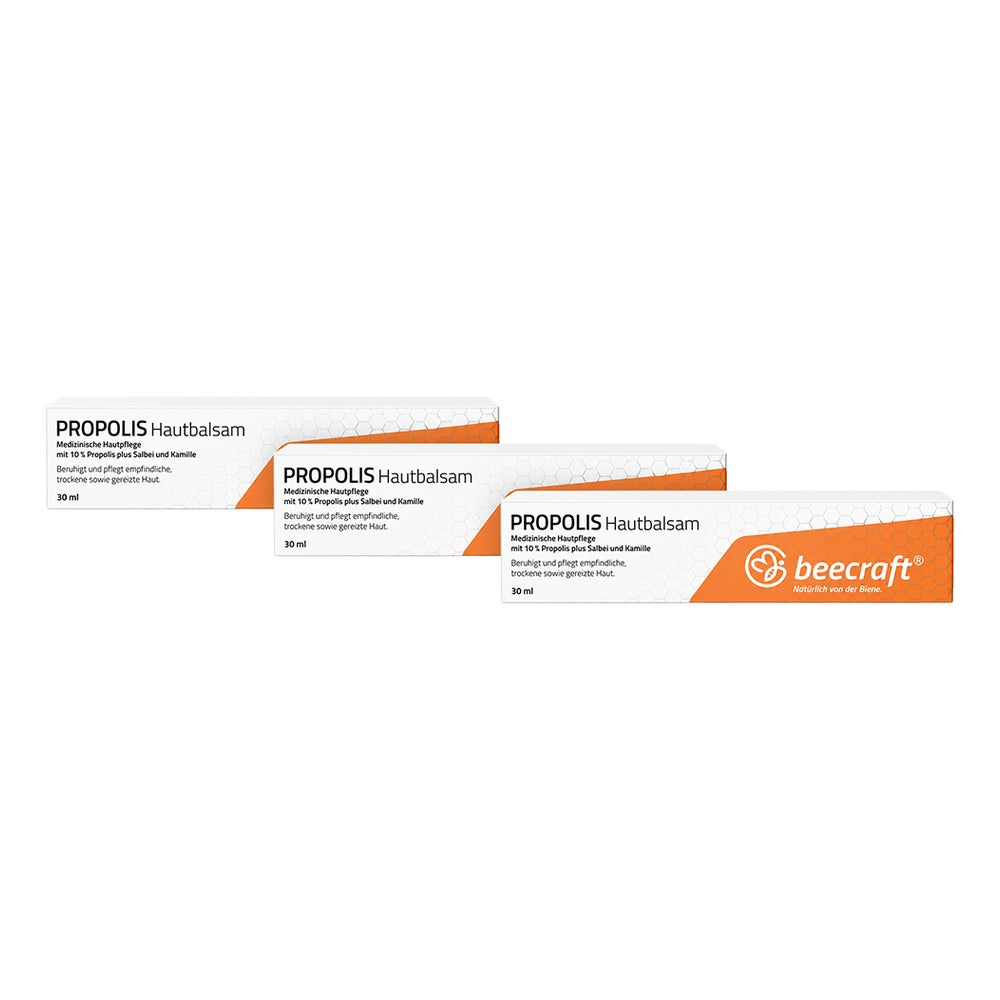 beecraft® PROPOLIS Hautbalsam Dreierpack 3X30 ml
