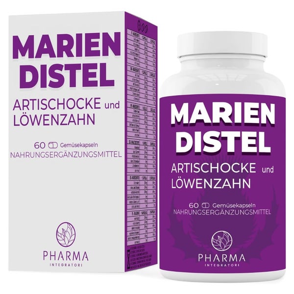 PHARMA INTEGRATORI Mariendistel mit Artischocke, Löwenzahn 60 St