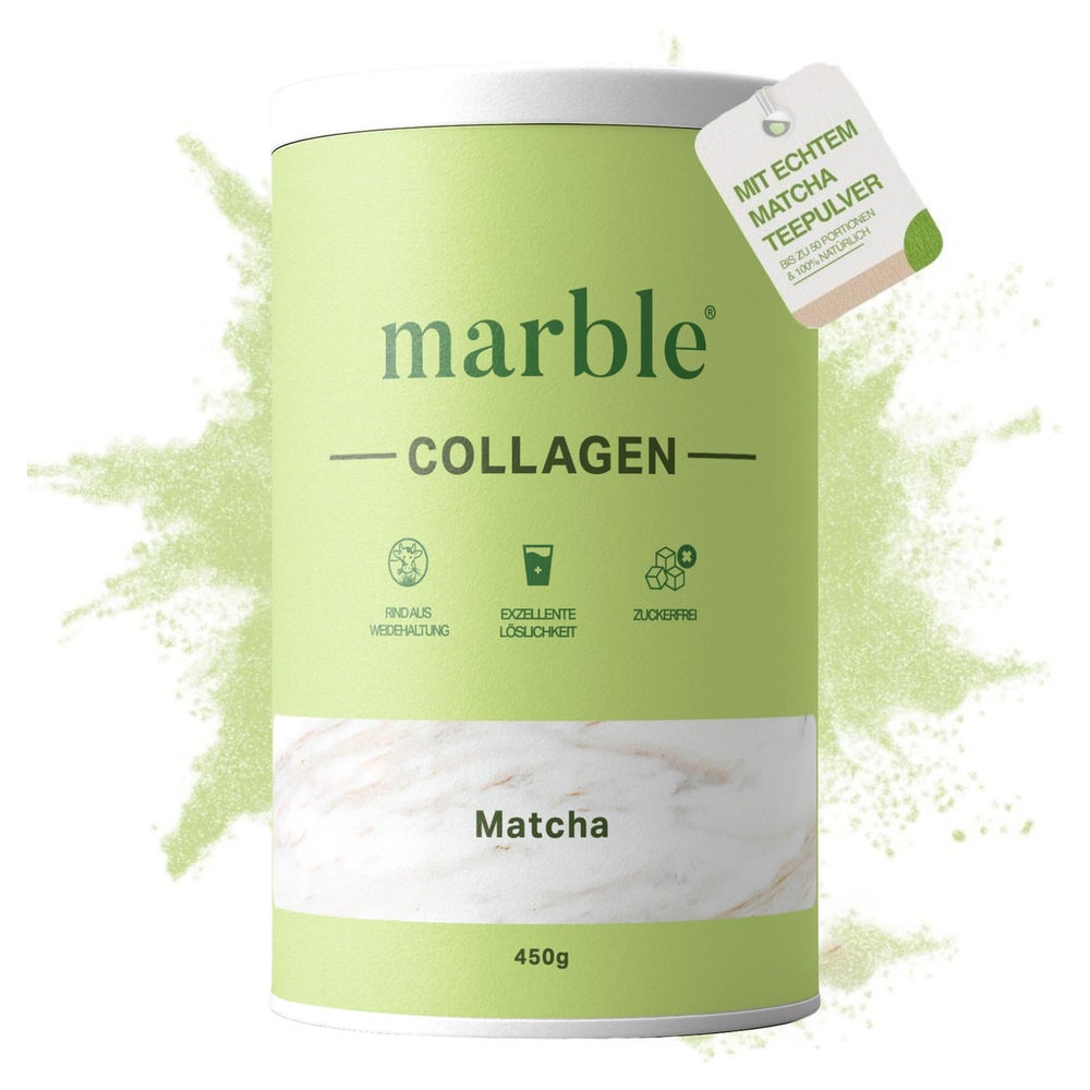 Collagen – Matcha | Kollagenpeptide mit 10 % Matcha-Pulver 450 g