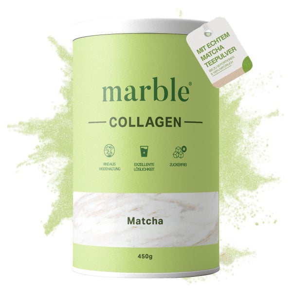 Collagen – Matcha | Kollagenpeptide mit 10 % Matcha-Pulver 450 g