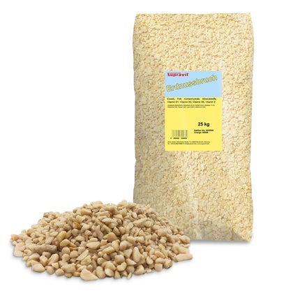 Matimels Futterwelt Erdnusskerne Gehackt 25 Kg – Premium Vogelfutter, Energiereich Für Wild- & Gartenvögel, Ganzjährig