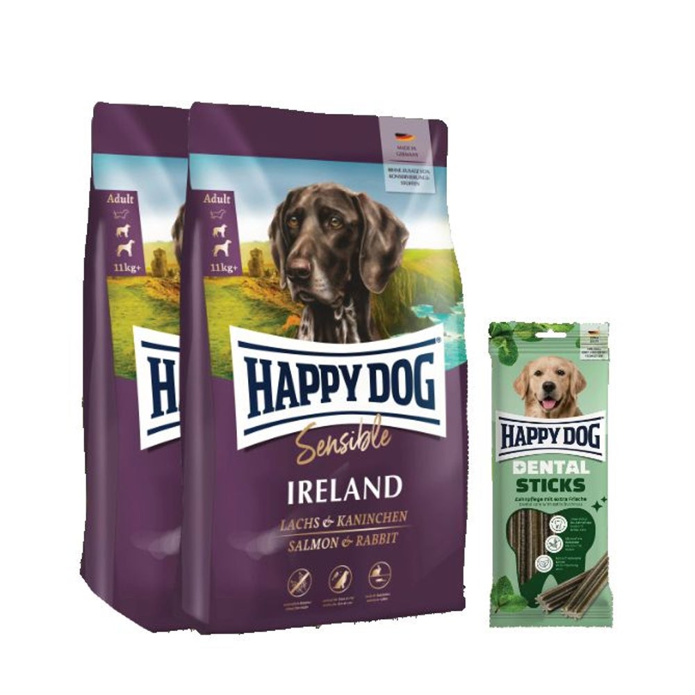 Sensible Irealnd Doppelpack + Dental Snacks Dental Sticks 25,1 kg