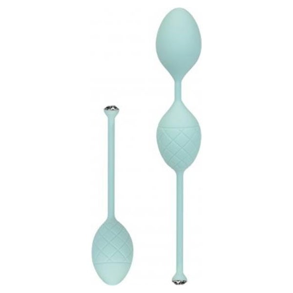 «Frisky Pleasure» Liebeskugeln mit Schmucksteinen - Türkis (1 Stück) 1 St