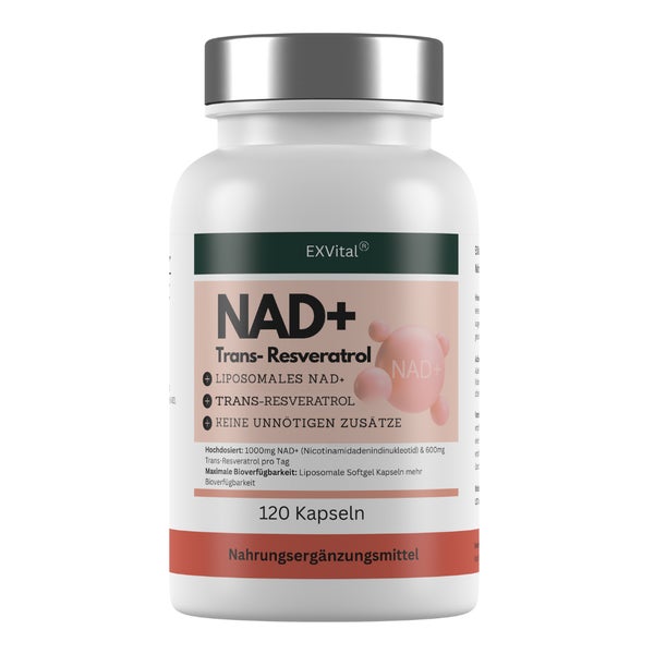 EXVital® NAD+ Kapseln mit Trans-Resveratrol 120 g