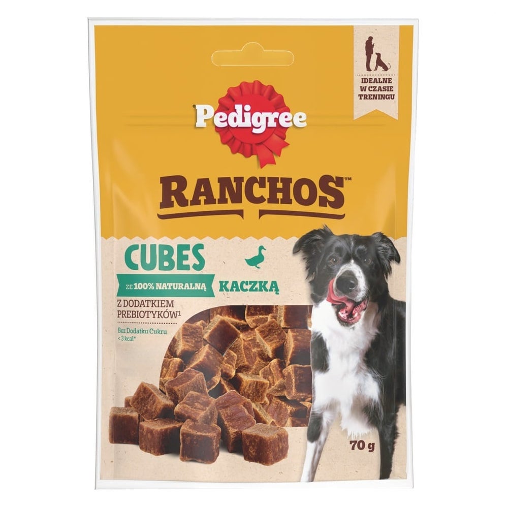 PEDIGREE Ranchos Cubes: Zusatzfutter für adulte Hunde mit Ente 0,07 kg