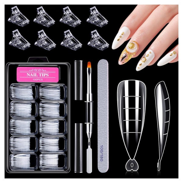 Nagelformen Nagelverlängerung Dual Nagelpinsel Type 2-100 St 1 St