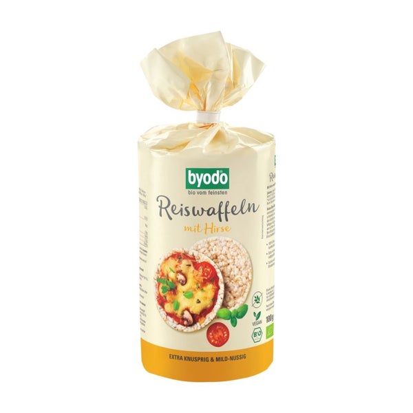 BYODO Bio Reiswaffeln mit Hirse 100 g