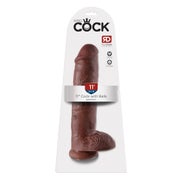 King Cock - KC 11 Cock with Balls Brown