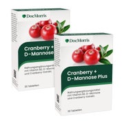 Produktabbildung: DocMorris Cranberry + D-Mannose Plus Doppelpack 2X30 St