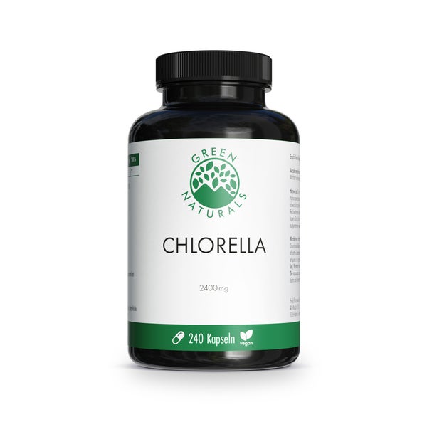 GREEN NATURALS Chlorella Kapseln 2400 mg vegan 240 St