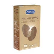 «Natural Feeling» latexfreie Markenkondome mit Easy-On™-Form (10 Kondome) 10 St