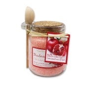 Badesalz Granatapfel mit Bio Schafmilch Glas mit Holzlöffe 300 g