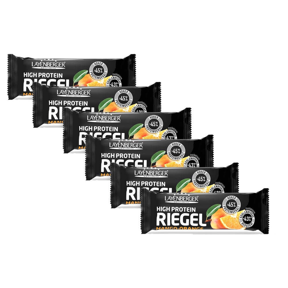 Layenberger® High Protein Riegel Mango Orange Sechserpack 6X35 g