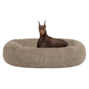 Hundebett Orthopädisches Donut L 120 x B 120 x H 20 cm Kamel 1 St