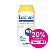 Produktabbildung: Ladival Allergische Kinderhaut Gel LSF50+ 200 ml