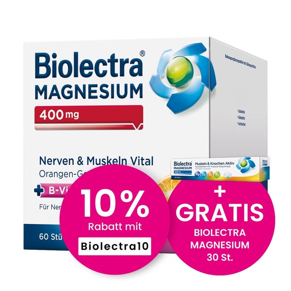Biolectra® Magnesium 400 mg 60 St