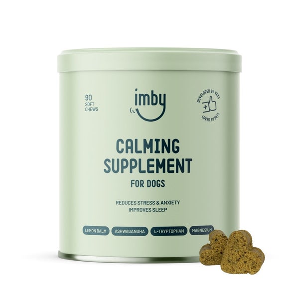 Imby Calming - Beruhigende Kausnacks für Hunde mit L-Tryptophan und Melisse 90 St