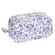 Kulturtasche Damen Kosmetiktasche Zz-kleine Graublaue Blume 1 St
