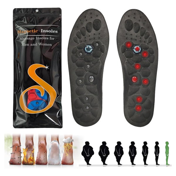 Magnetische Einlegesohlen Akupunktur Orthopädische Reflexzon 1 St