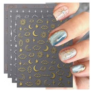 Nagelsticker Mond Stern 9 Blatt Nail Art Nageldesign Mond St 1 St