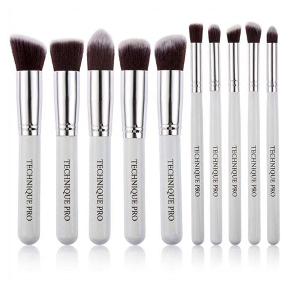 Technique Pro Silver Edition Makeup-Pinselset (10-teilig)