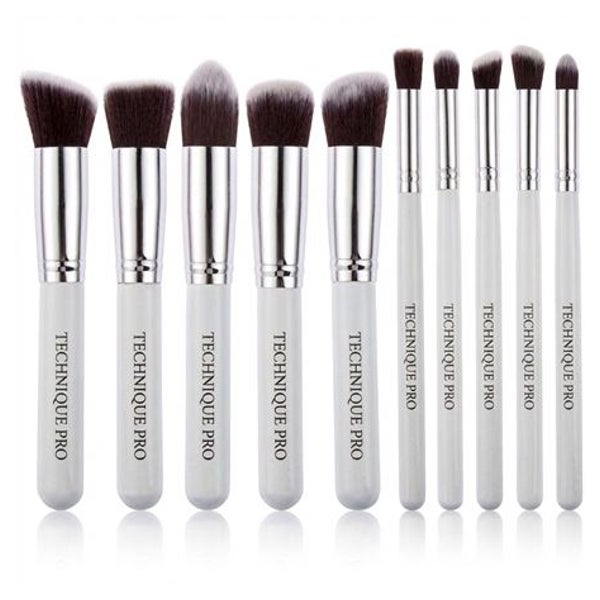 Technique Pro Silver Edition Makeup-Pinselset (10-teilig)