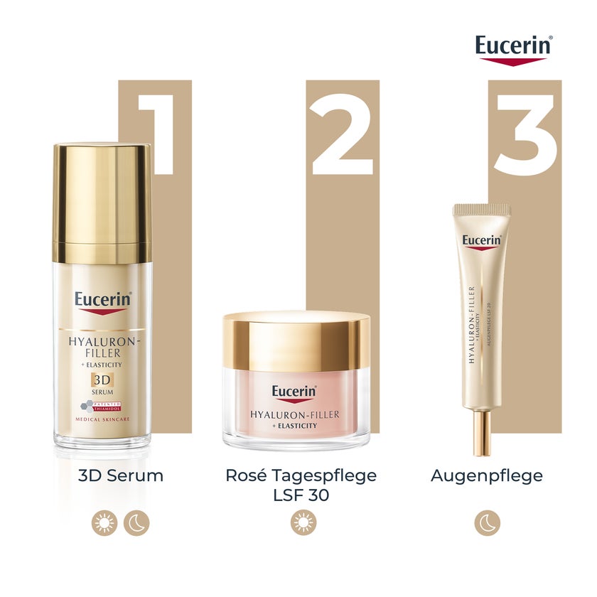 Eucerin Anti-Age Hyaluron-Filler + Elasticity Rosé Tag LSF 30 50 ml