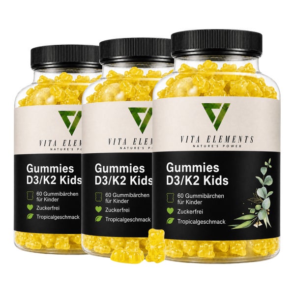 Vita Elements Gummies D3/K2 Kids 3 x 60 St