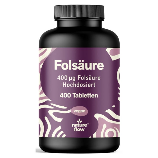 Folsäure 400 µg - 400 Tabletten - Nature Flow 400 St